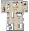 2 Bedroom 1 Bathroom A 2 Bedroom 1 Bathroom A at The Life at Legacy Fountains, Kansas City, MO